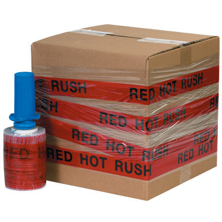 5" 80 Gauge 500 Feet/Roll RED HOT RUSH Goodwrappers Identi-Wrap 6/Case