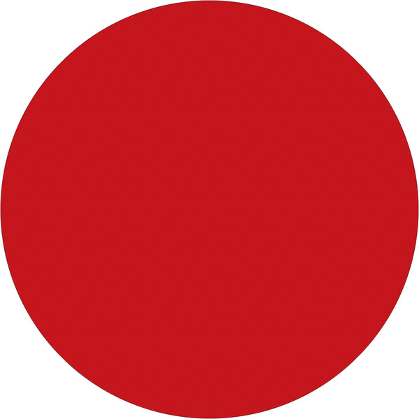 1" Red Inventory Circle Labels 500/Roll