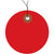 2" Red Plastic Circle Tags - Pre-Wired 100/Case
