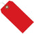 4 3/4 x 2 3/8 Red Plastic Shipping Tags - Pre-Wired 100/Case