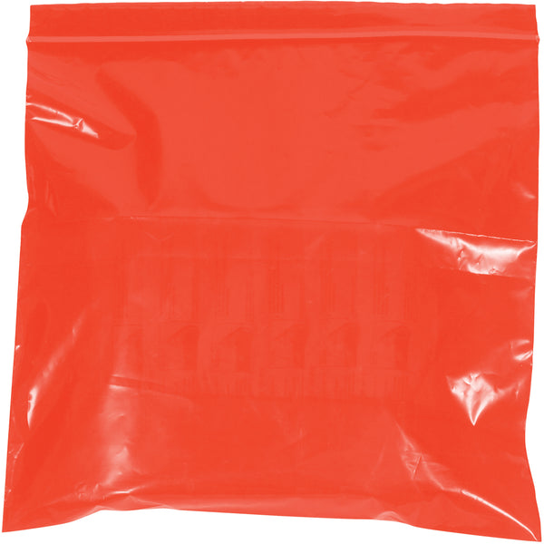 9 x 12 - 2 Mil Red Reclosable Poly Bags 1000/Case