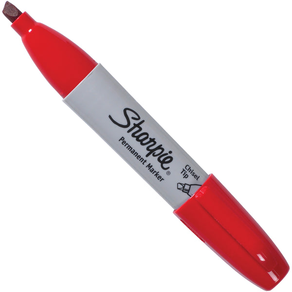 Red Sharpie Chisel Tip Markers 12/Case