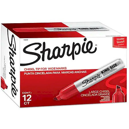 Red Sharpie Magnum Markers 12/Case