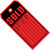 4-3/4 x 2-3/8 Red Sold Tags (THICK BOARD - 13 POINT) 500/Case