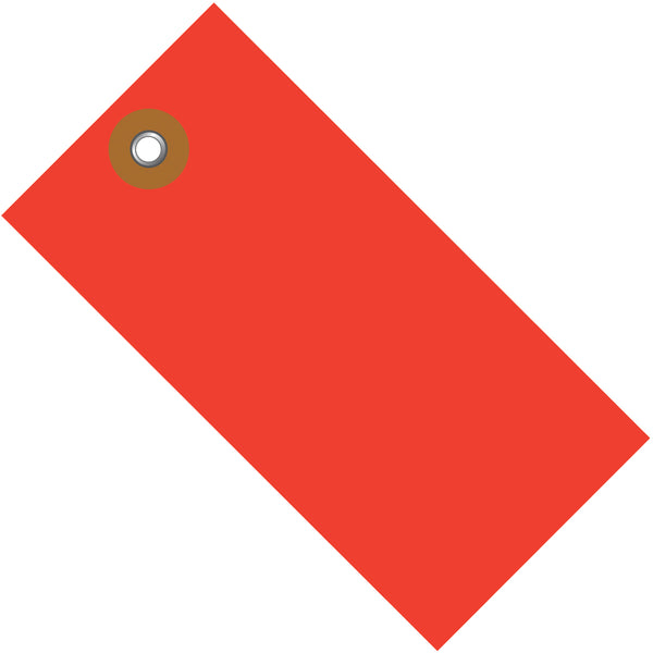 6-1/4 x 3-1/8 Red Tyvek Tags 100/Case