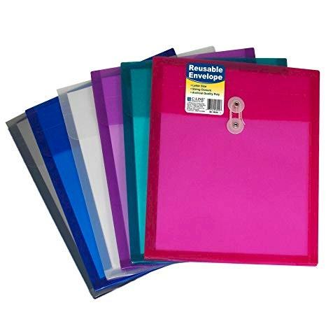 Reusable Poly Envelope Letter Size, Top Load