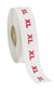 XL Round Clothing Size Labels 1000/Roll