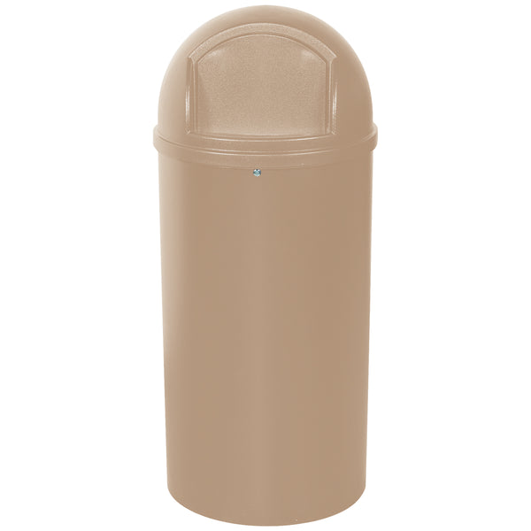 Rubbermaid 25 Gallon - Beige Domed Waste Receptacles
