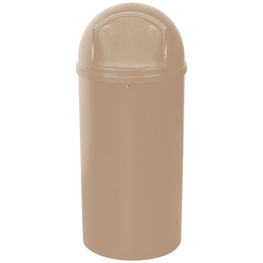 Rubbermaid 25 Gallon - Beige Domed Waste Receptacles