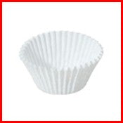 1 Diameter Base (3/4 Height) White Candy Cup 40000/Case