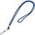 Standard Blue Lanyard with Hook 24/Case