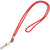 Standard Red Lanyard with Hook 24/Case