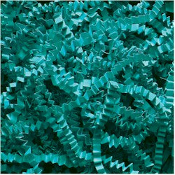 Crinkle Cut Shredded Paper - Teal - 10 lbs./case