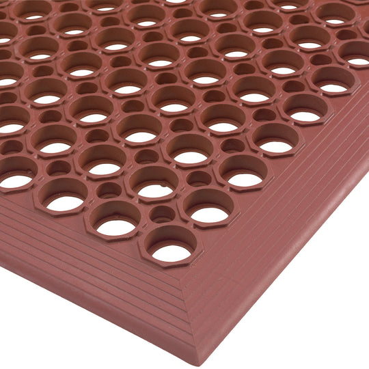 3 x 5 Feet - 7/8 - Terra Cotta Slip Resistant Drainage Mats