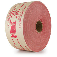 3" x 450 Feet #270 Printed Warning (S-4 Premium Duty) Brown Kraft Gummed Tape 10/Case