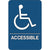 Wheelchair Accessible ADA Compliant Plastic Sign