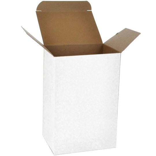 3 x 2 x 5 White 24pt 1-pc Chipboard Folding Carton  500/Case