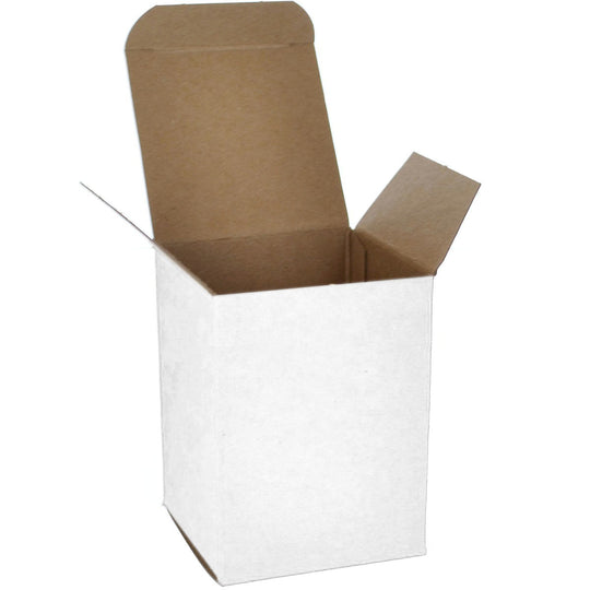 3 x 3 x 4 White 24pt 1-pc Chipboard Folding Carton 250/Case