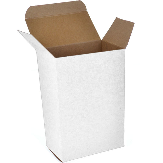 4 x 2 1/2 x 6 White 24pt 1-pc Chipboard Folding Carton 250/Case