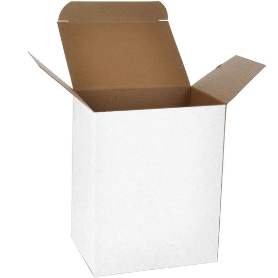 4 x 3 x 5 White 24pt 1-pc Chipboard Folding Carton 250/Case
