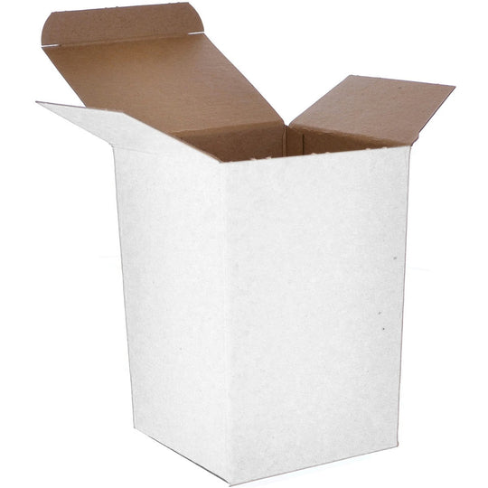 4 x 4 x 6 White 24pt 1-pc Chipboard Folding Carton  250/Case