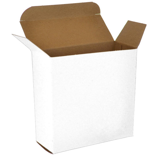 4 1/2 x 1 7/8 x 4 1/2 White 24pt 1-pc Chipboard Folding Carton 250/Case