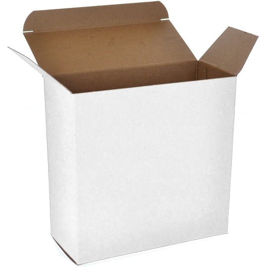 5 5/8 x 2 1/2 x 5 5/8 White 24pt 1-pc Chipboard Folding Carton  250/Case