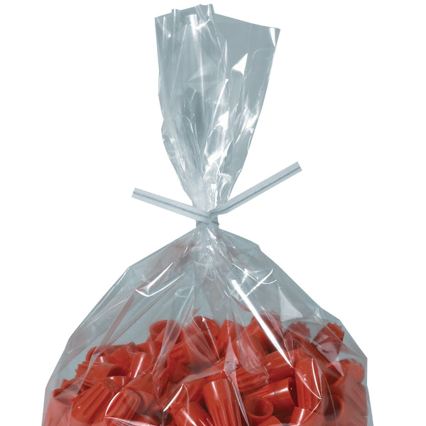 6 x 5/32 White Paper Twist Ties 2000/Case