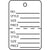 1 3/4 x 2 7/8" White Perforated Garment Tags 1000/Case