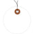 2" White Plastic Circle Tags - Pre-Wired 100/Case