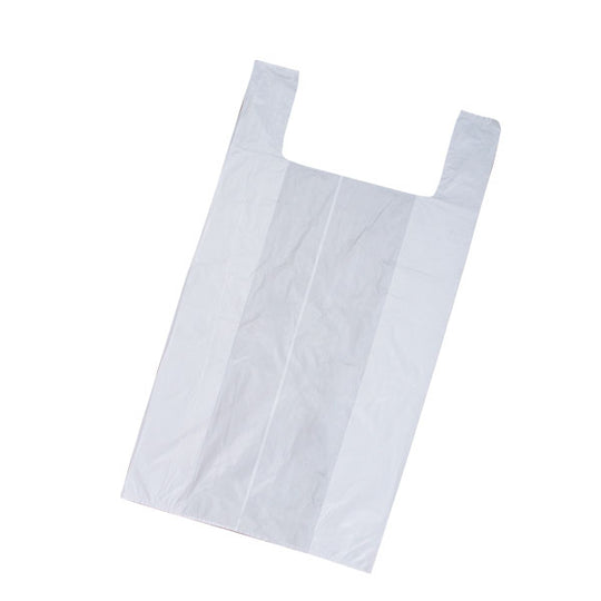15 x 7 x 26 High Density White T-Shirt Bags 500/Case
