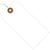 4 3/4 x 2 3/8 White Plastic Shipping Tags - Pre-Wired 100/Case