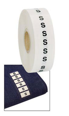 S Wrap-Around Clothing Size Labels 500/Roll