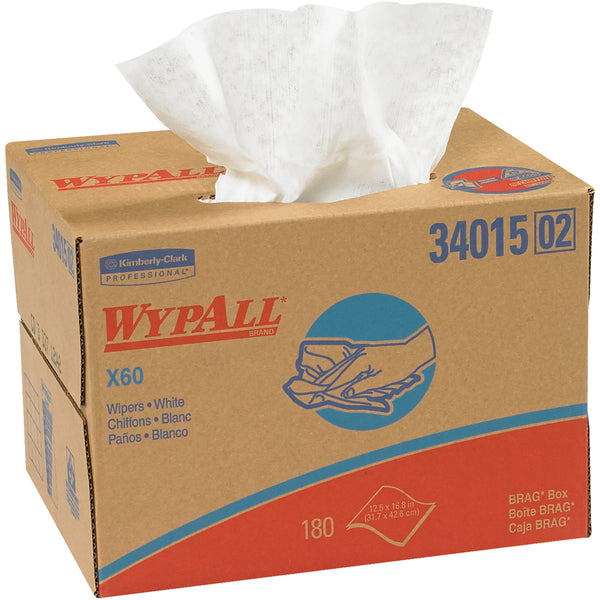WypAll X60 Industrial Wipers Dispenser Box 180/Case