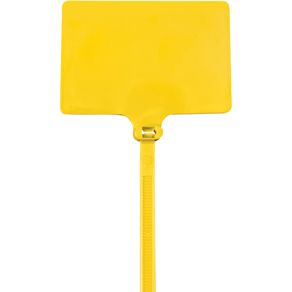 6" (120 lb Tensile) Yellow Identification Cable Ties 100/Case