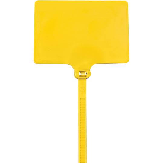 6" (120 lb Tensile) Yellow Identification Cable Ties 100/Case