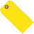 4 3/4 x 2 3/8 Yellow Plastic Shipping Tags 100/Case