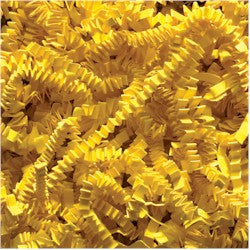Crinkle Cut Shredded Paper - Yellow - 10 lbs./case